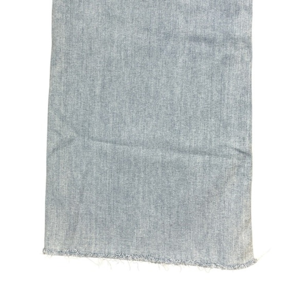 Citizens of Humanity Lyra Wide Leg Crop Jeans 32" Marquee Light Wash Raw Hem - Picture 13 of 14